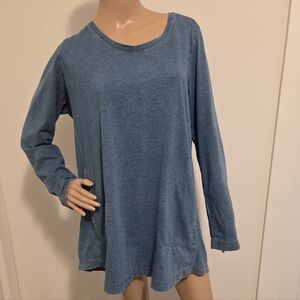 Pure Jill Indigo Blue Tunic Top